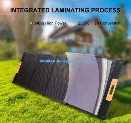Panel solar plegable de 300W con células IBC de grado militar - Cargador solar portátil para equipos pesados