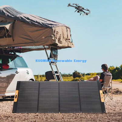 Panel de cargador solar plegable de 300 W, energía solar portátil para viajes de camping en la playa