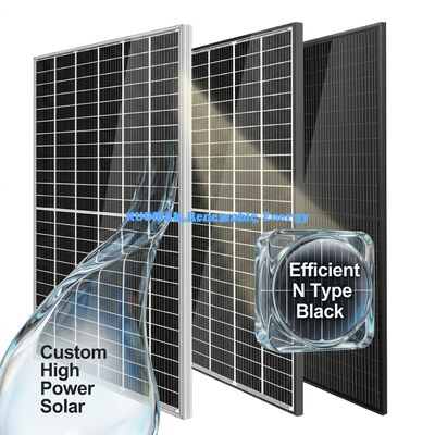 Panel solar monocristalino de tipo N con resistencia a la intemperie IP65 para uso doméstico y comercial