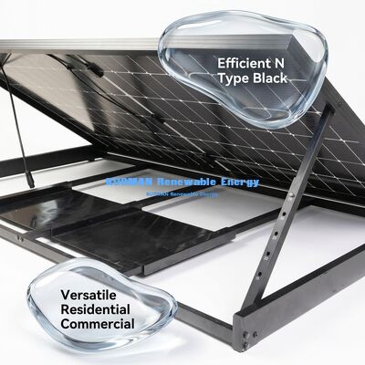 Panel solar ultra delgado de 30 mm, resistente a la intemperie IP65, fotovoltaico de 24 voltios para uso doméstico y comercial