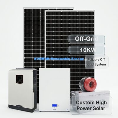 Sistema de paneles solares de silicio monocristalino de 10 kW con resistencia a las condiciones climáticas IP65 para almacenamiento de baterías solares en el hogar