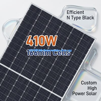 Panel solar monocristalino de 300W-400W con marco de aluminio anodizado para alta eficiencia