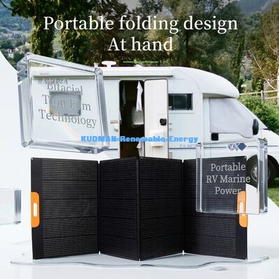 Panel solar flexible de alta potencia de 480W con diseño plegable y resistente a la intemperie para energía portátil