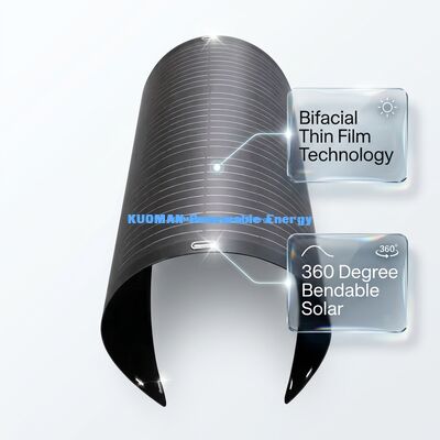 Panel solar flexible de 100 vatios, 360 grados, plegable, impermeable IP68 para techo de yate, tienda de campaña, coche