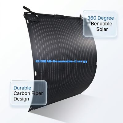 Panel solar flexible ETFE ultraligero de 30W portátil para senderismo, escalada y viajes en red