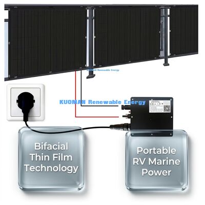 200W IP68 Inodoro 360° Panel solar flexible plegable para energía renovable