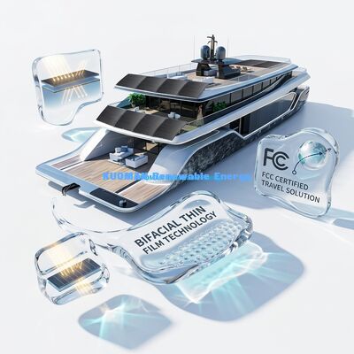 Panel solar flexible ultra delgado de 210W con clasificación IP65 para uso marino y fuera de la red de RV