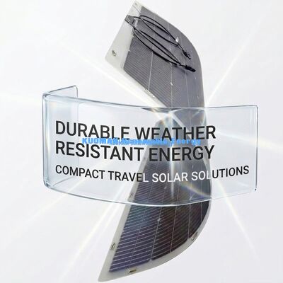 Panel solar flexible bifacial plegable a 360 grados 200W IP68 a prueba de agua con fibra de carbono
