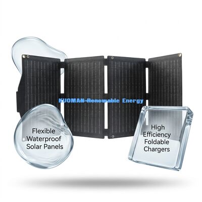 Cargador solar ultraligero resistente a la intemperie de 40W con células IBC de alta eficiencia