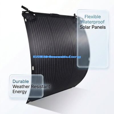 Panel solar flexible ETFE ultraligero de 30W portátil para senderismo, escalada y viajes en red