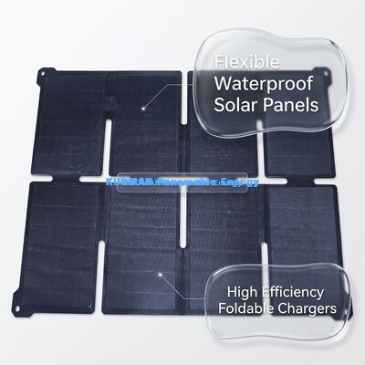 Cargador solar plegable de 100W con tecnología solar IBC para teléfonos y computadoras portátiles