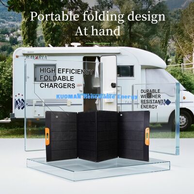 Panel solar flexible de alta potencia de 480W con diseño plegable y resistente a la intemperie para energía portátil