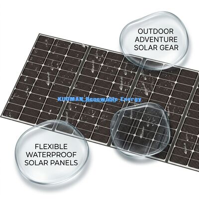 Cargador solar portátil de 400W con IP68 impermeable y soporte ajustable para acampar y caminar