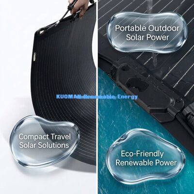 Panel solar flexible plegable revestido con ETFE de 100W para montañismo y sobrecarga