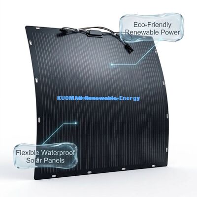 Panel solar bifacial flexible de 200 W - Panel solar de silicio policristalino para energía limpia renovable
