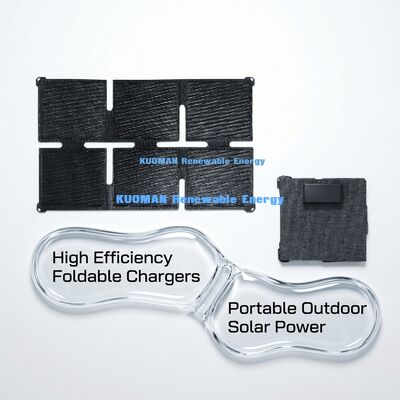 Panel solar ETFE de 30W con un 25% de eficiencia, diseño resistente a las condiciones climáticas y plegable para uso al aire libre
