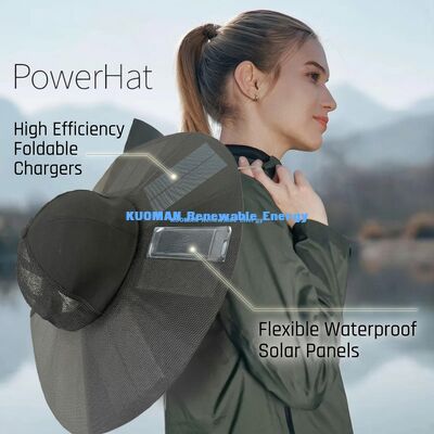 Capa de carga solar portátil plegable con una eficiencia del 22% y una potencia máxima de 13W para acampar