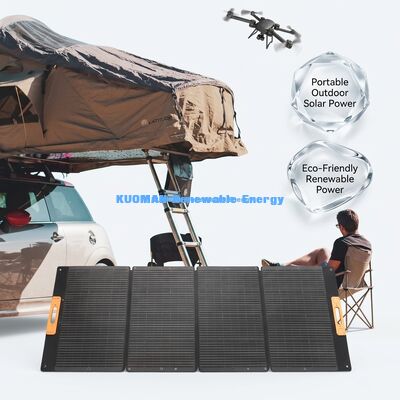 Cargador de batería de manta de panel solar plegable impermeable de 300W para uso en exteriores