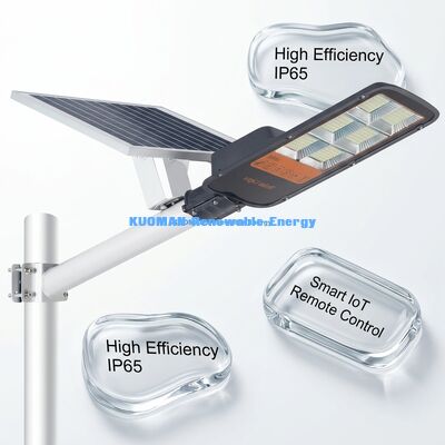 Luz de calle solar IP67 impermeable de 300W-500W con lámpara de calle LED con sensor de movimiento inteligente