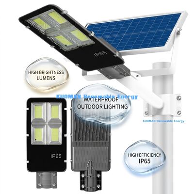 Luz solar de calle de 200W con Pro MPPT e IP65 a prueba de agua para iluminación exterior de carretera y jardín