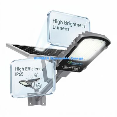 Luz solar de calle dividida IP65 impermeable de 300W-500W con batería LiFePO4 y panel solar