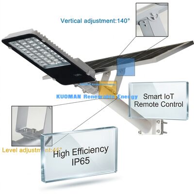 IP65 Iluminación solar LED a prueba de agua 100-500W Personalizable con 2700-6000K CCT para jardín e iluminación de carreteras
