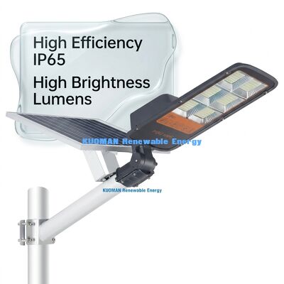 Luz Solar de Calle LED de Alto Brillo 180LM/W con Panel Monocristalino y Clasificación de Impermeabilidad IP65