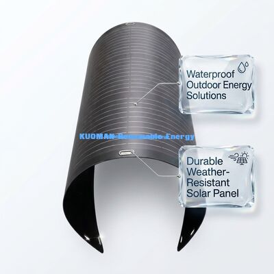 Panel solar flexible de 100 vatios, 360 grados, plegable, impermeable IP68 para techo de yate, tienda de campaña, coche
