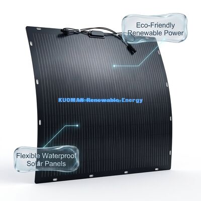 Panel solar bifacial flexible de 200 W - Panel solar de silicio policristalino para energía limpia renovable