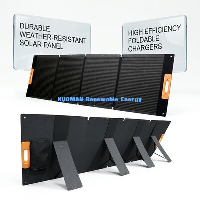 Panel solar plegable impermeable de 300W, cargador solar portátil con celdas IBC de grado A