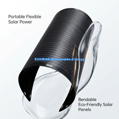 Panel solar flexible de 100 vatios, 360 grados, plegable, impermeable IP68 para techo de yate, tienda de campaña, coche