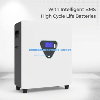 Batería LiFePO4 montada en la pared con 6000 ciclos y 48V 200Ah para almacenamiento doméstico y sistemas híbridos solares