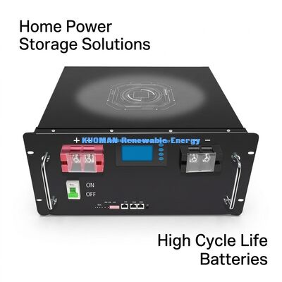 Módulo de rack de baterías LiFePO4 de 48V 200Ah con 8000 ciclos profundos y certificación UL CE para almacenamiento de baterías en el hogar
