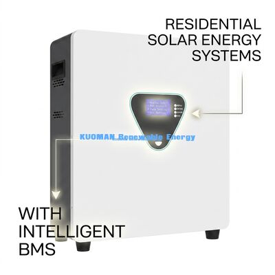 Batería LiFePO4 montada en la pared con 6000 ciclos y 48V 200Ah para almacenamiento doméstico y sistemas híbridos solares
