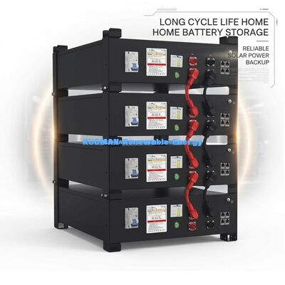 Sistema de Almacenamiento de Batería Doméstica KM New Power 51.2V 400Ah LiFePO4 con Capacidad de 10.24KWh~30.72KWh y Vida Útil de 6000 Ciclos