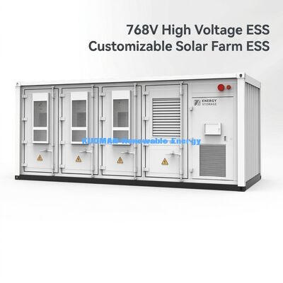Batería ESS de almacenamiento comercial de energía de 215 KWh personalizable para parques solares sostenibles