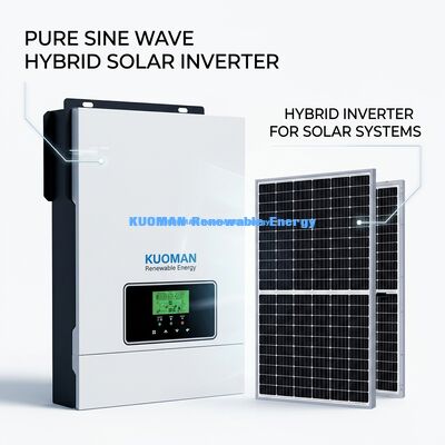 Inversor de energía fuera de red de 24 V con control de la aplicación de cargador solar MPPT de 80 A y salida de onda senoidal pura para sistemas solares domésticos
