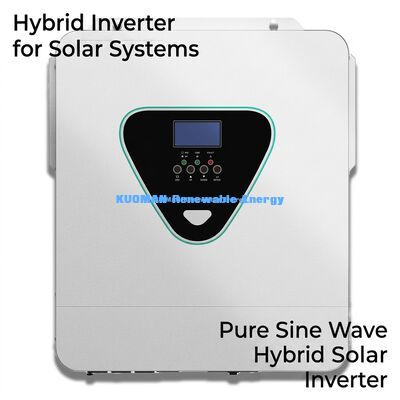 Inversor solar híbrido con 11 kW con salida de onda seno pura y doble MPPT para energía de respaldo
