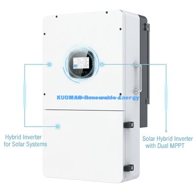 Inversor Solar Híbrido Trifásico Serie BSR 36kW con Alta Entrada Fotovoltaica, Batería de Litio y Protección IP65