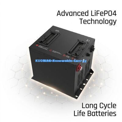 Batería de carrito de golf 36V LiFePO4 con 8000 ciclos, capacidad de 50Ah-150Ah y dimensiones compactas de 385*338*245mm