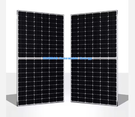 Garantía de salida de energía lineal de 25 años Panel solar monocristalino de 550W con diseño de célula de media corte