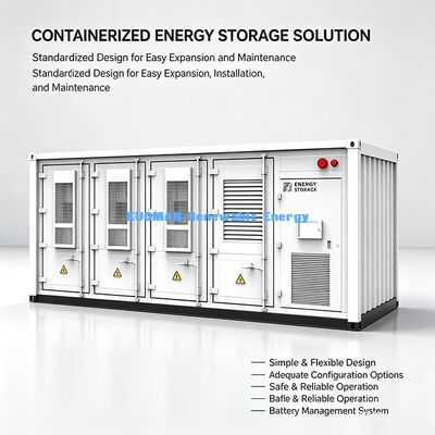 Contenedor de almacenamiento de energía escalable de alto voltaje | Proyectos globales de almacenamiento de energía comercial