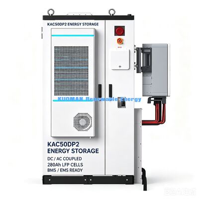 107.52kWh Sistema de almacenamiento de energía comercial todo en uno 50kW ESS solar híbrido para la energía de respaldo de fábrica granja hotel