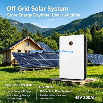 Powerwall 48V 200Ah LiFePO4 Batería de pared Residencial Solución de almacenamiento solar