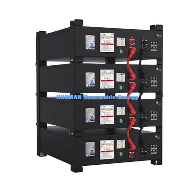 51.2V Batería LiFePO4 apilada 10.24kWh 30.72kWh ∙ Almacenamiento de energía solar para el hogar 10 años de garantía