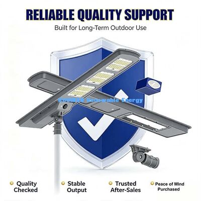 Lámpara solar de calle de alta eficiencia de 50W 220lm/W IP65 impermeable integrada