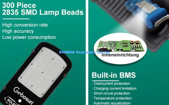 IP65 luz solar de la calle resistente al agua PIR sensor de movimiento automático encendido y apagado luz de jardín exterior