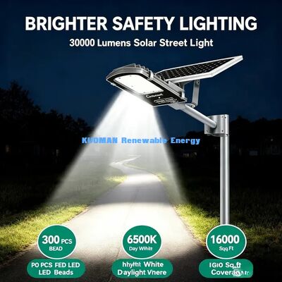 Luz de la calle de paneles solares de poli silicio 6-8H Carga 12-14H Luz exterior de trabajo largo