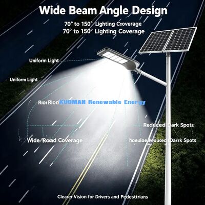 Luz solar de calle de aluminio antioxidante resistente a tormentas para exteriores