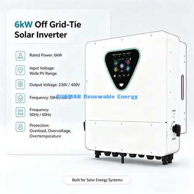 Cargador Inversor Solar Híbrido Todo en Uno de 6KW para Energía de Respaldo de Emergencia Fuera de Red